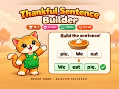 Thankful Sentence Builder game cover