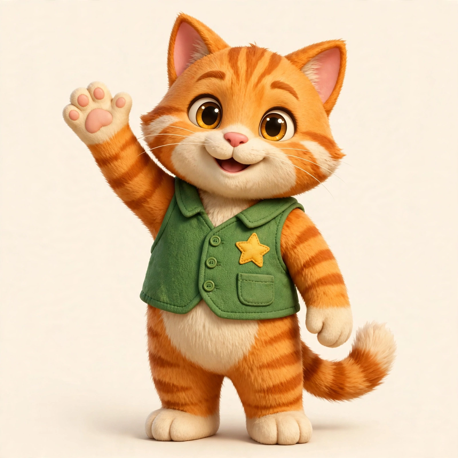 Bright Minds Club tabby mascot
